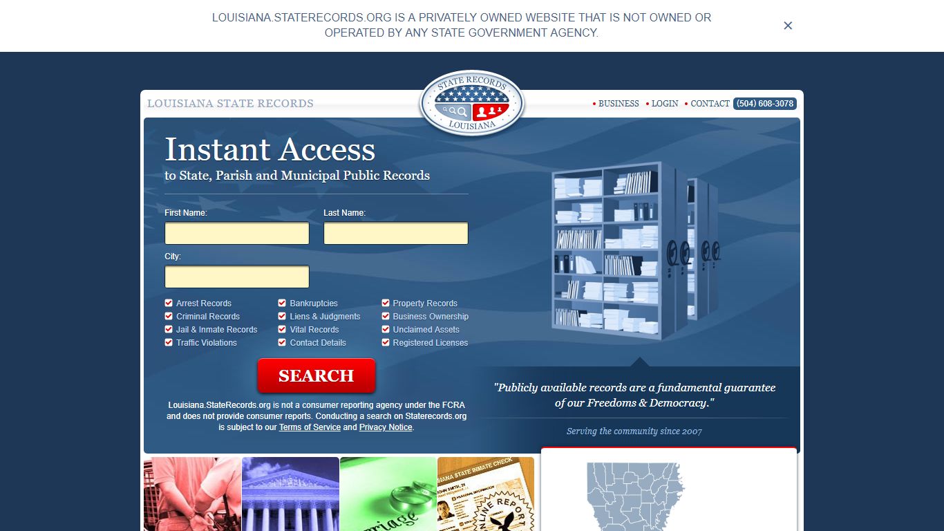 Lincoln Parish Arrest, Court, and Public Records